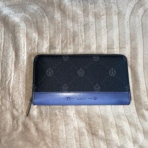 Berluti Itauba Round Zip Long Wallet Blue
